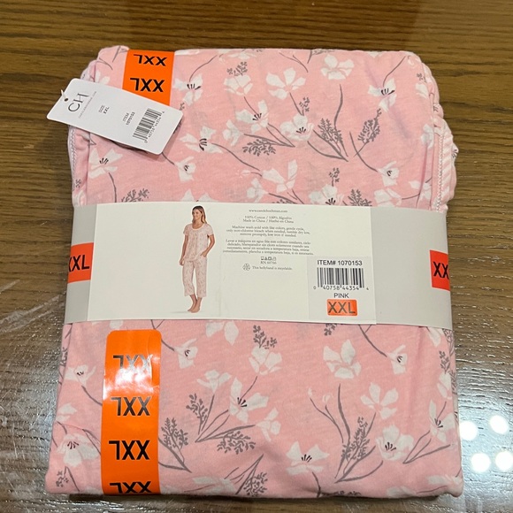 Midnight by Carole Hochman Floral Pink Pajama Set NWT - Picture 2 of 2